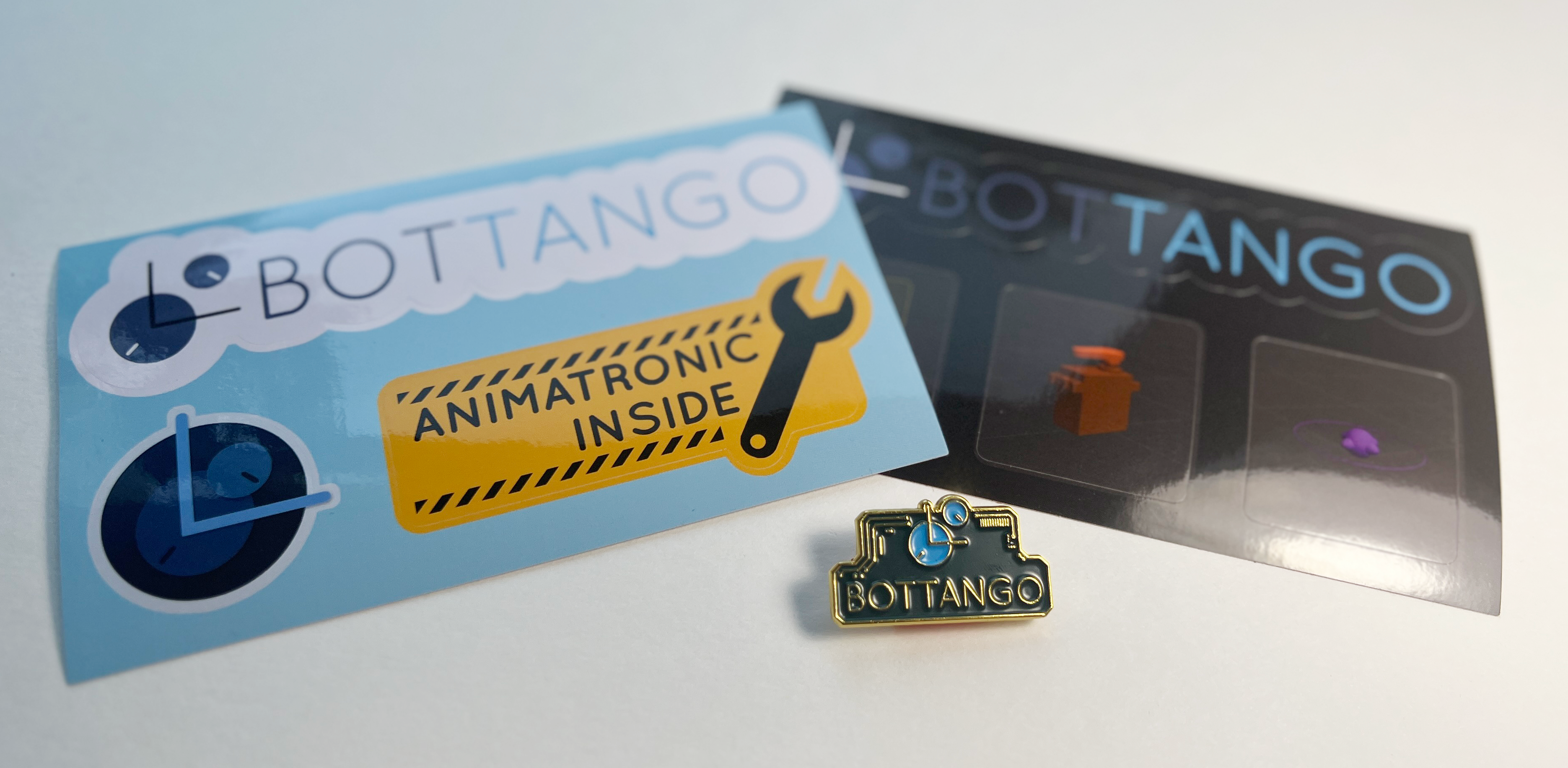 Bottango Merch - Stickers and Pin